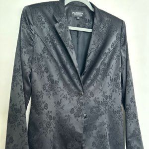 Patrick Collection Black Pattern Blazer
